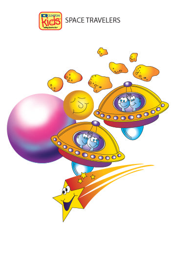 Clinton 09-CC Space Travelers Wall Sticker | QuinceMedical.com