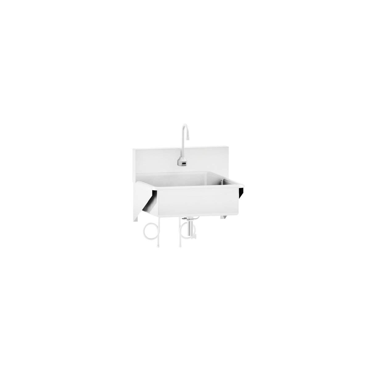 Blickman 7878SS-IF Windsor Single Station Wall-Mounted Surgical Scrub Sink, Infrared Control | QuinceMedical.com