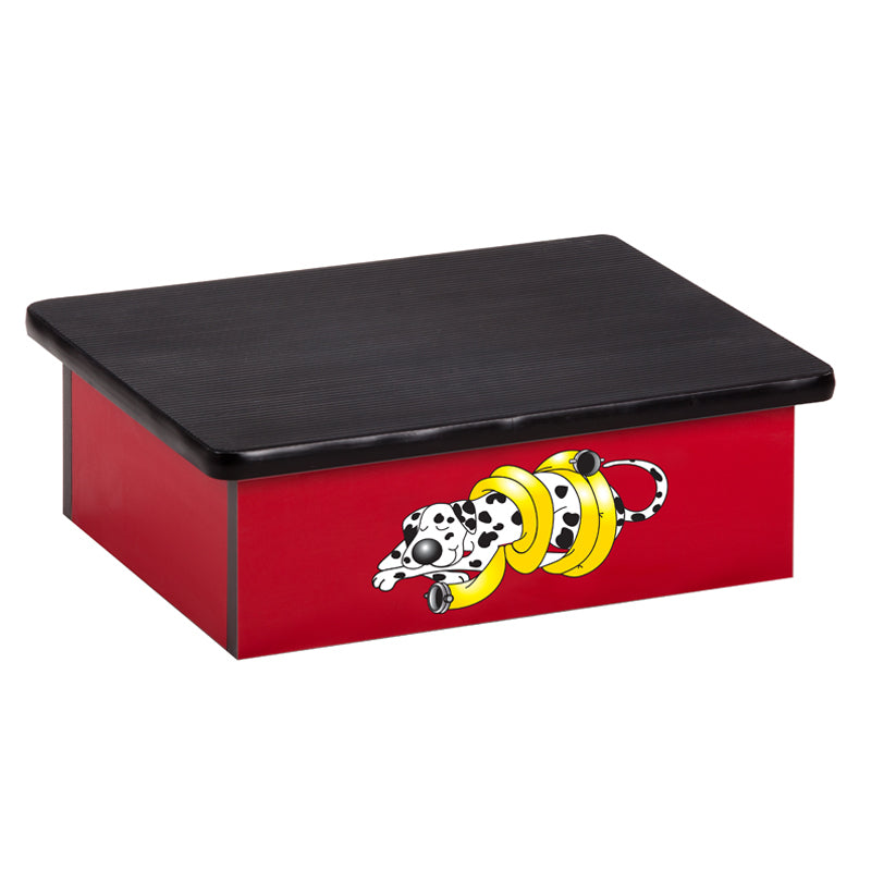 Clinton 10-D Dalmatian, Red, Laminate Step Stool | QuinceMedical.com