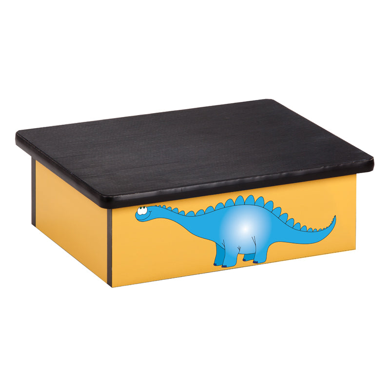 Clinton 10-DD Dino Days Yellow Laminate Step Stool | QuinceMedical.com