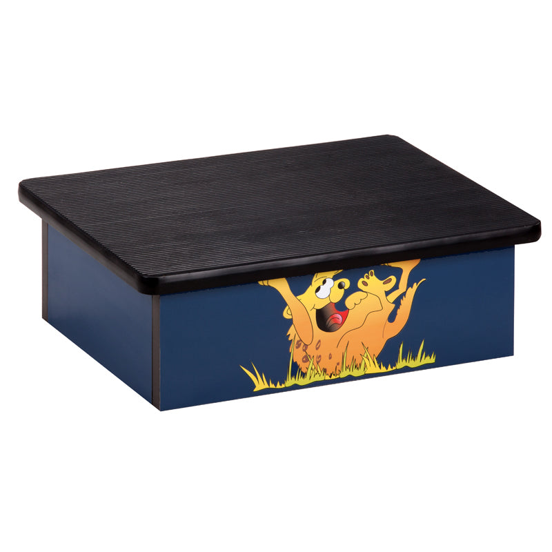 Clinton 10-H Laughing Hyena, Blue, Laminate Step Stool | QuinceMedical.com