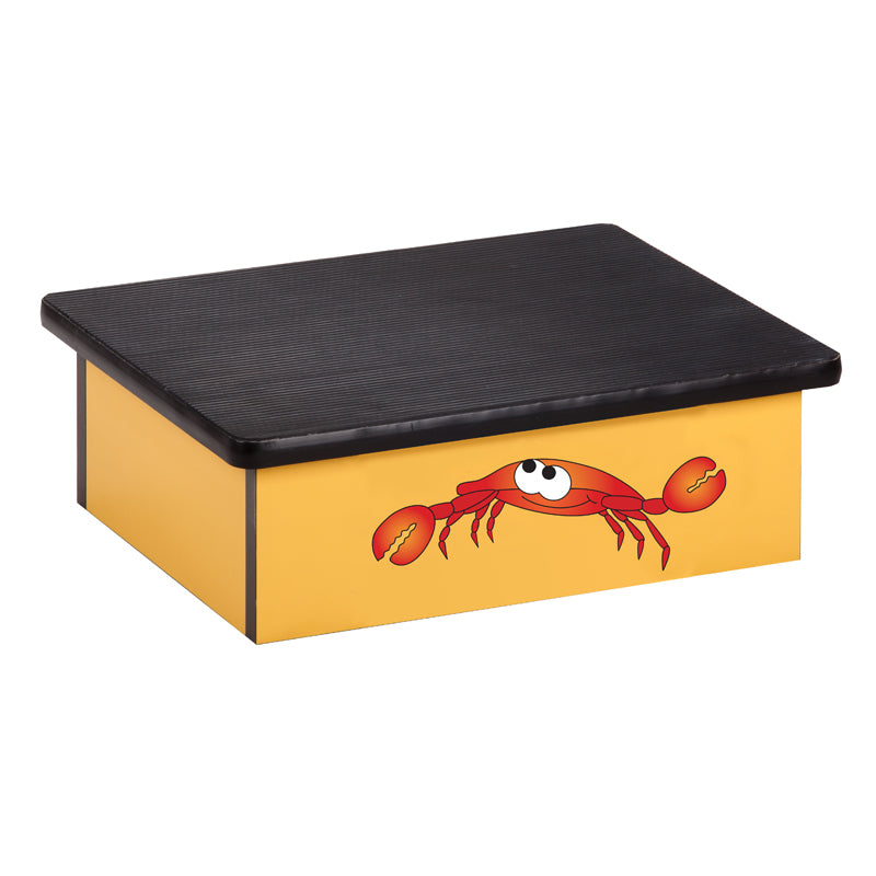 Clinton 10-O Ocean Crab Yellow Laminate Step Stool | QuinceMedical.com