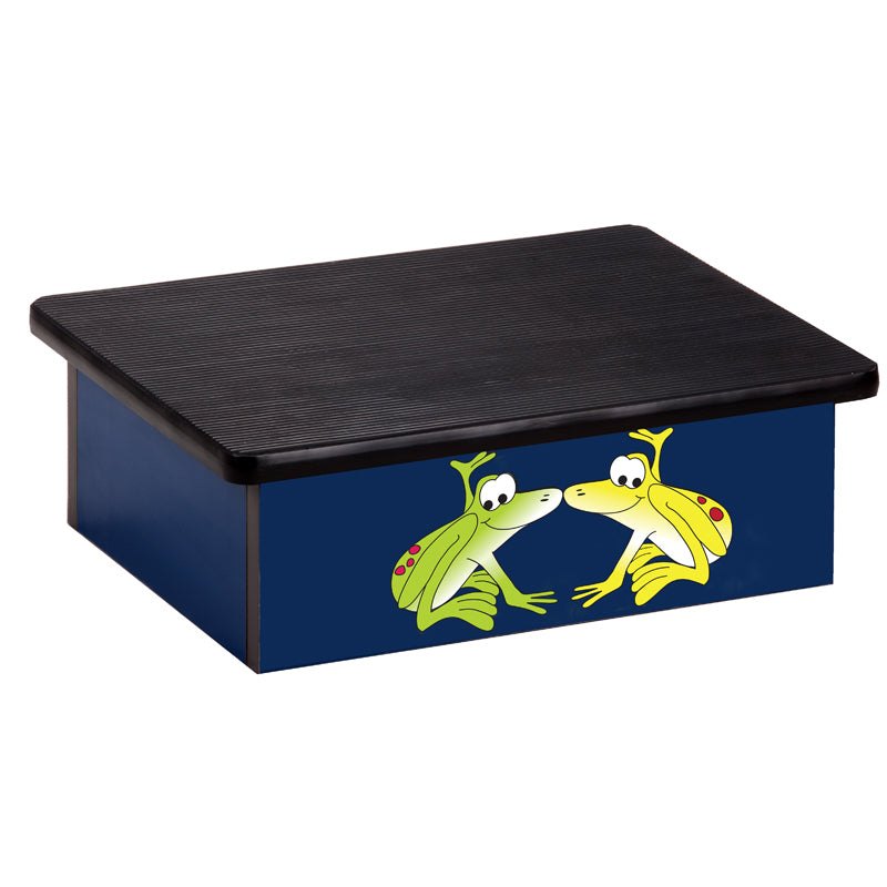 Clinton 10-RFB Rainforest Tree Frogs Blue Laminate Step Stool | QuinceMedical.com