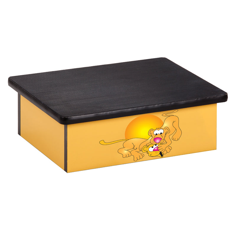 Clinton 10-SL Serengeti Lion Cubs Yellow Laminate Step Stool | QuinceMedical.com