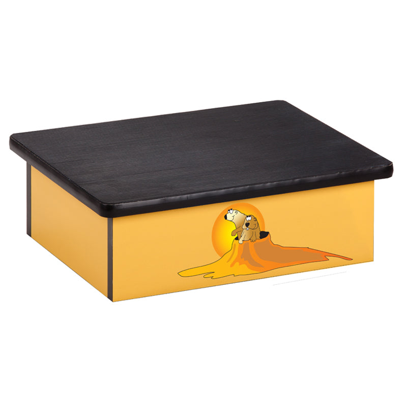 Clinton 10-SW Southwestfest Prairie Dog Yellow Laminate Step Stool | QuinceMedical.com