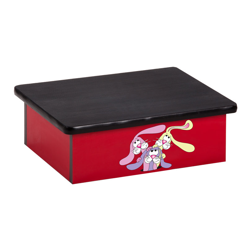 Clinton 10-W Wally's Trolley Laminate Step Stool | QuinceMedical.com