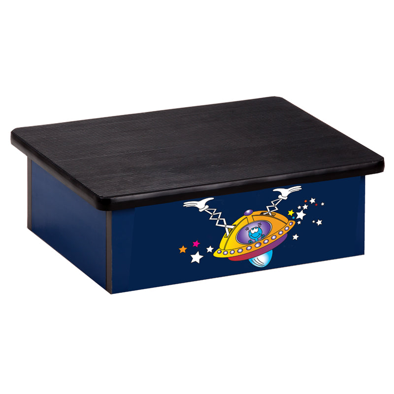 Clinton 10-SP Space Place Alien Blue Laminate Step Stool | QuinceMedical.com