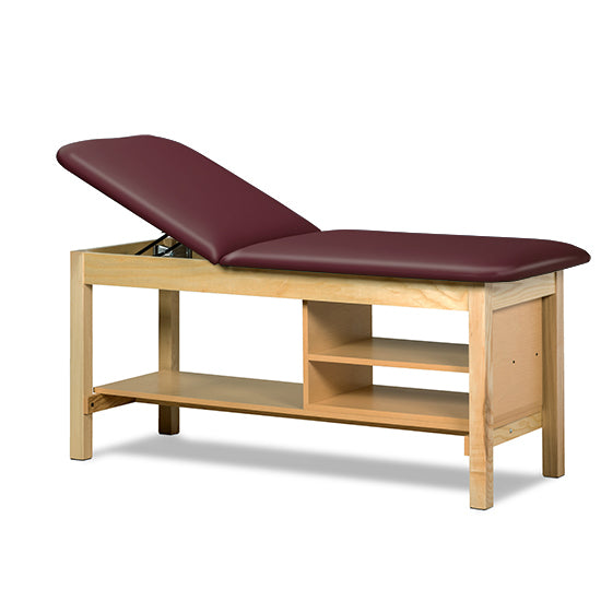 Clinton 1030 Classic Series Treatment Table with Shelving | QuinceMedical.com