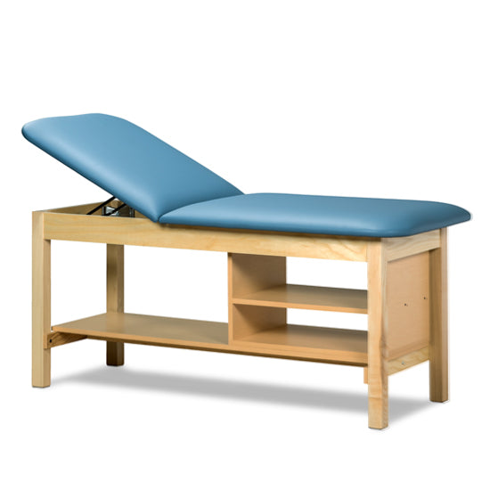 Clinton 1030 Classic Series Treatment Table with Shelving | QuinceMedical.com