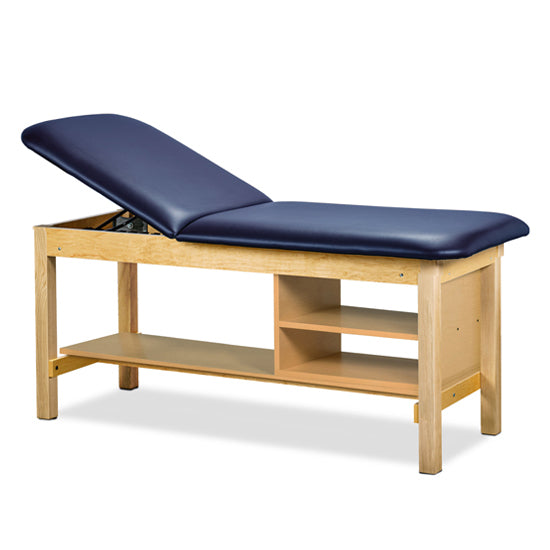 Clinton 1035 Classic 500 Series Treatment Table with Shelving | QuinceMedical.com