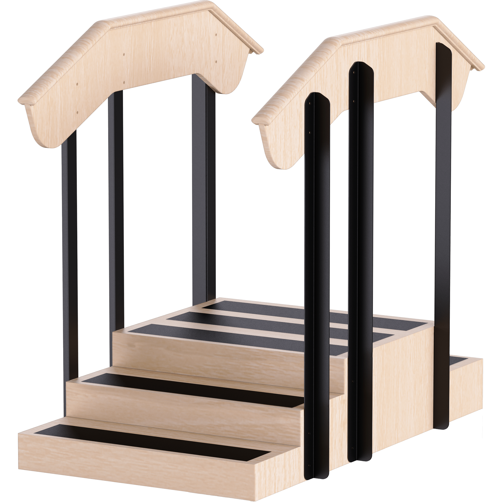Hausmann Timber 5-Step Training Mini Staircase with Platform