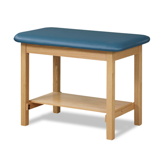 Clinton 1702 Taping Table with Shelf | QuinceMedical.com