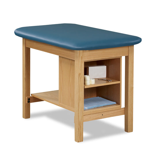 Clinton 1703 Taping Table with Shelving | QuinceMedical.com