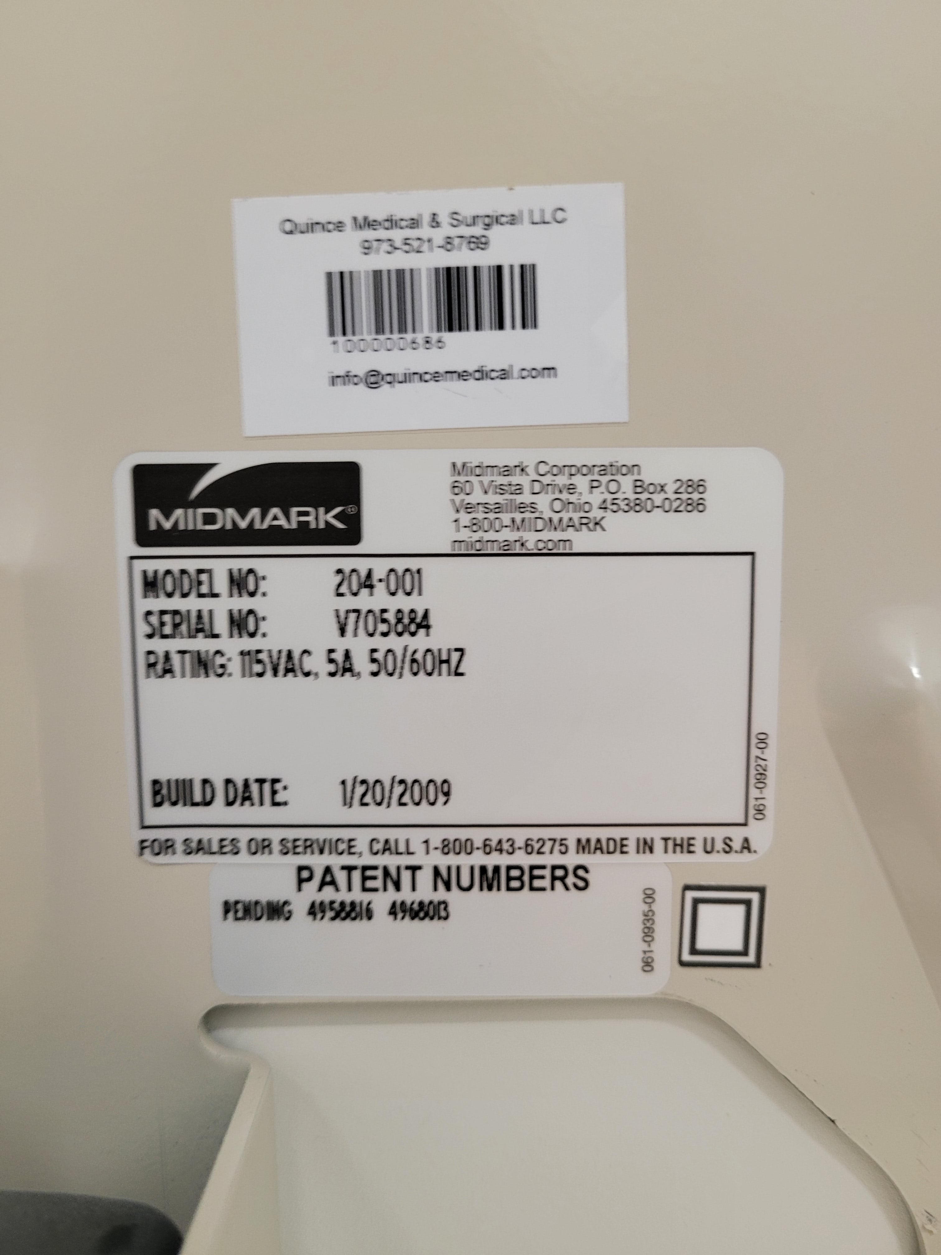 Midmark 204 Exam Table