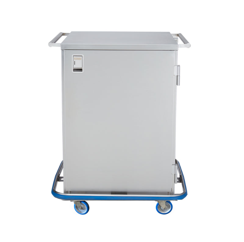 Blickman CCC3-19 Mini Stainless Steel Surgical Case Cart with Solid Door, 29-5/8"W | QuinceMedical.com
