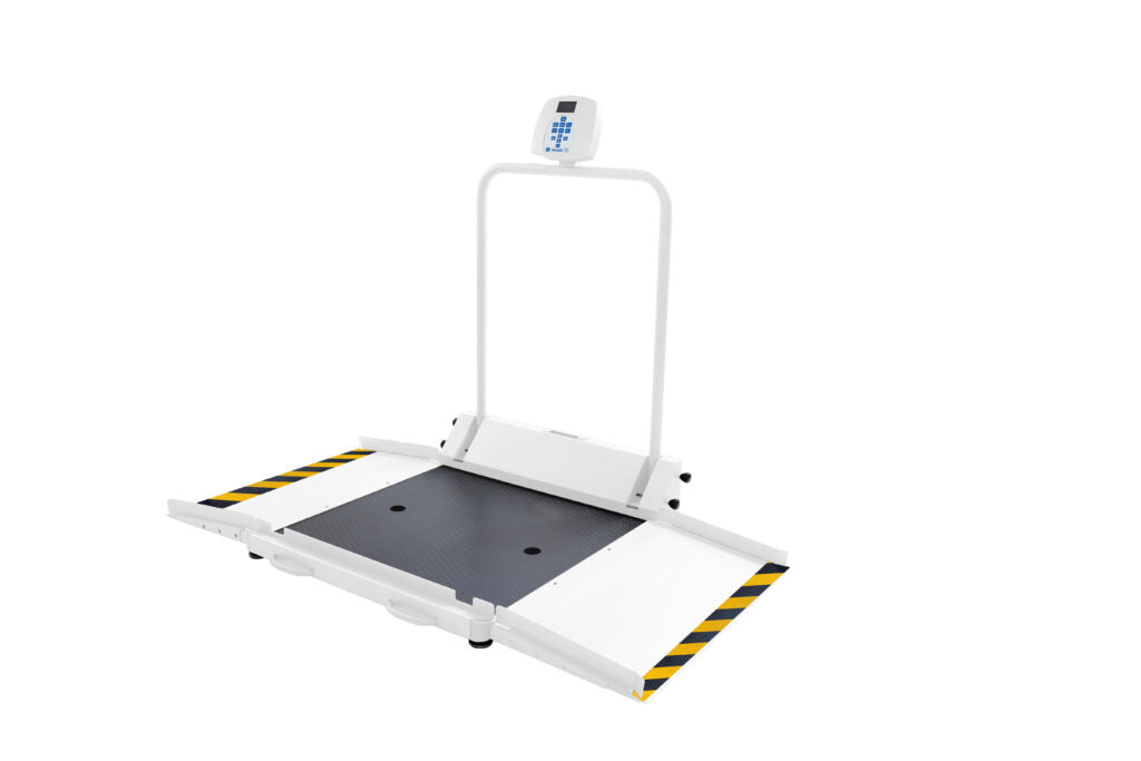 Digital Wheelchair Scale With Dual Ramps And Extra-Large Platform, ADA Compliant