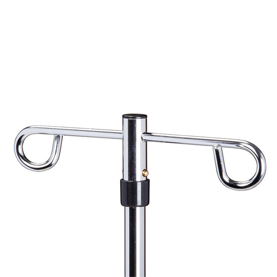 Clinton IV-40 Economy 4-Leg, 2-Hook IV Pole | QuinceMedical.com