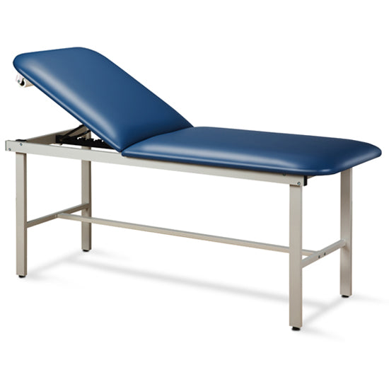 Clinton 3010-E Alpha Express Treatment Table with Adjustable Backrest — Royal Blue upholstery