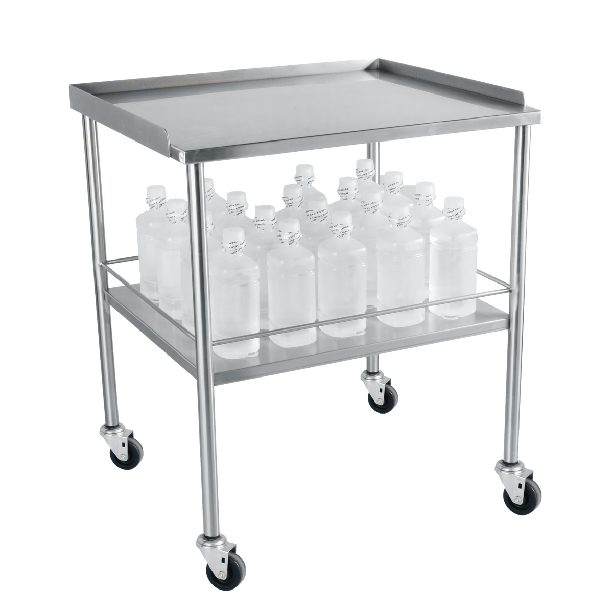 Blickman 3026SS Mobile Stand for Tabletop Warming Cabinet with Lower Shelf, 30"W x 26"D x 34"H | QuinceMedical.com