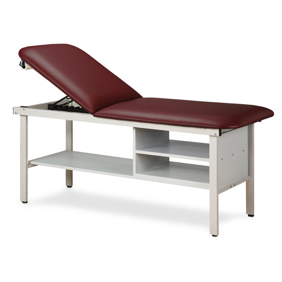Clinton 3030 Alpha Series Treatment Table with Shelf | QuinceMedical.com