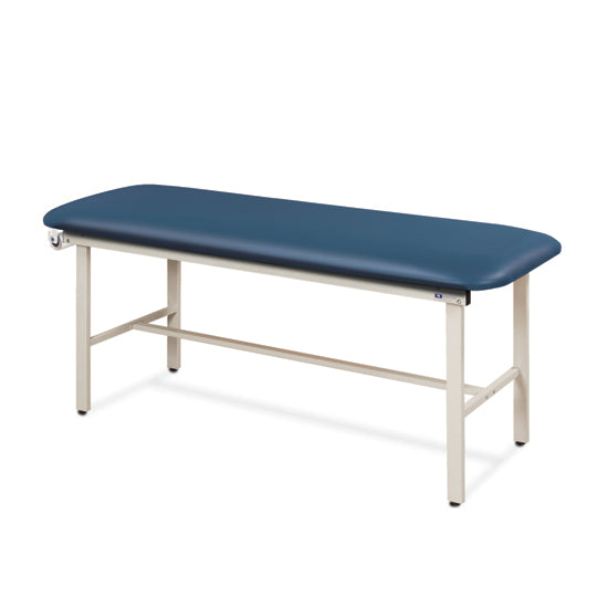 Clinton 3100-E Alpha Express Flat Top Treatment Table — Royal Blue upholstery