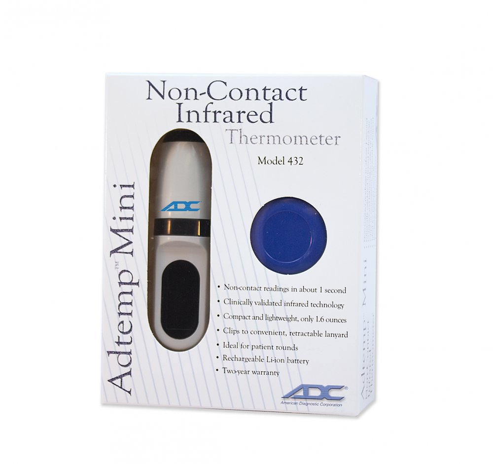 Mini Non-Contact Forehead Thermometer with Retractable Lanyard (US Only)