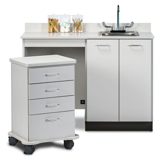 Clinton 48048L 48" Cart-Mate Cabinet/Cart Left | QuinceMedical.com