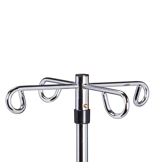 Clinton IV-474 Economy 5-Leg, 4-Hook IV Pole | QuinceMedical.com
