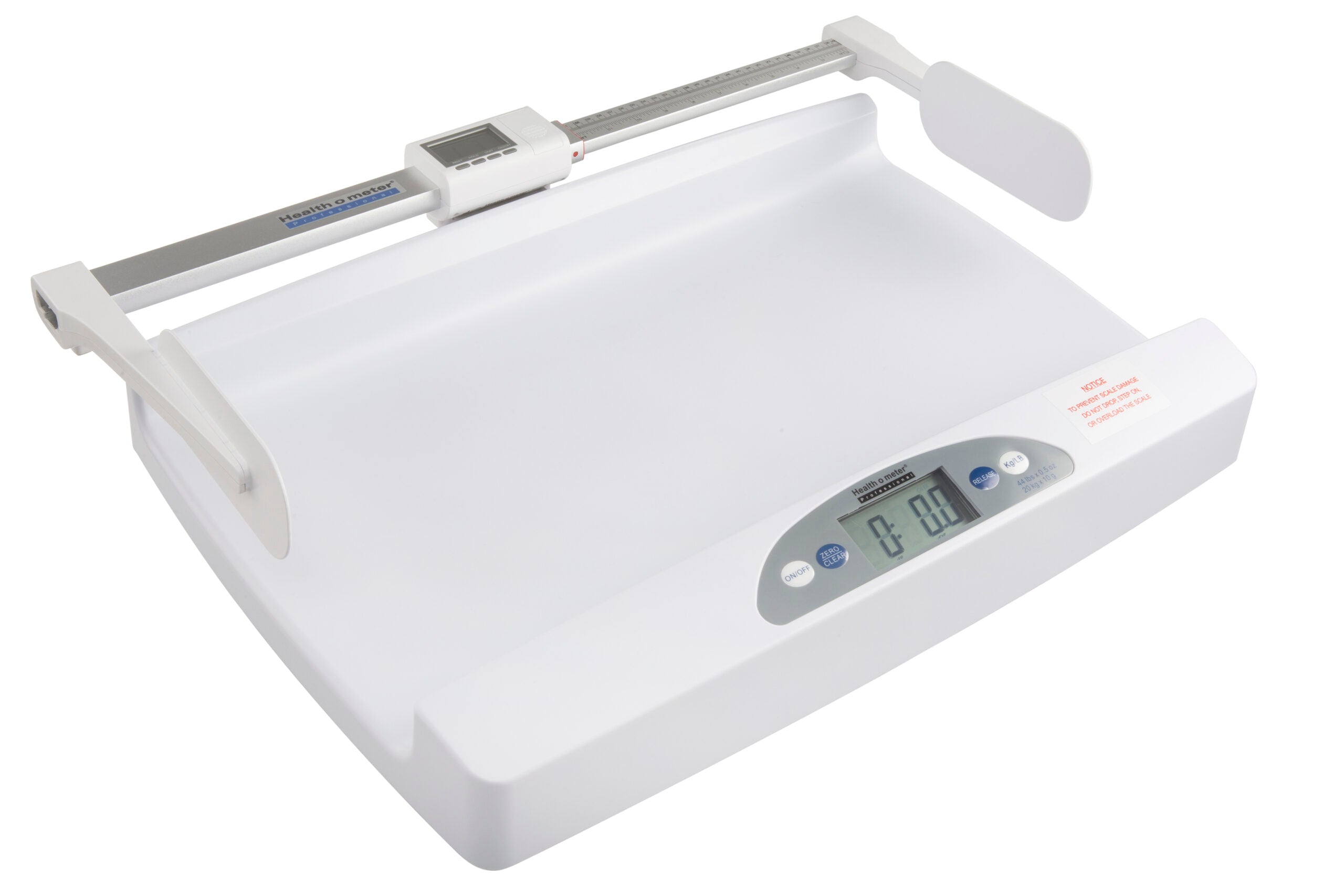 Health o meter 553 Digital Pediatric Tray Scale with Height Rod | QuinceMedical.com
