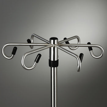 Clinton IV-606 Six-Leg, 6-Hook, Heavy Base Infusion Pump Stand | QuinceMedical.com