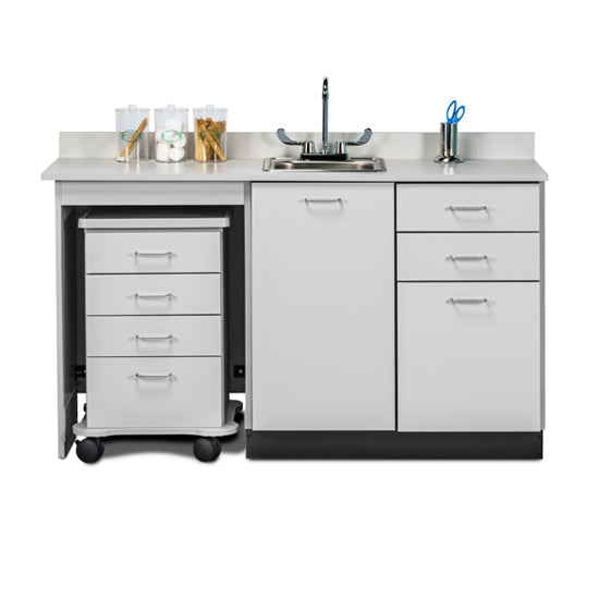 Clinton 48060ML 60" Cart-Mate Cabinet/Cart Left | QuinceMedical.com