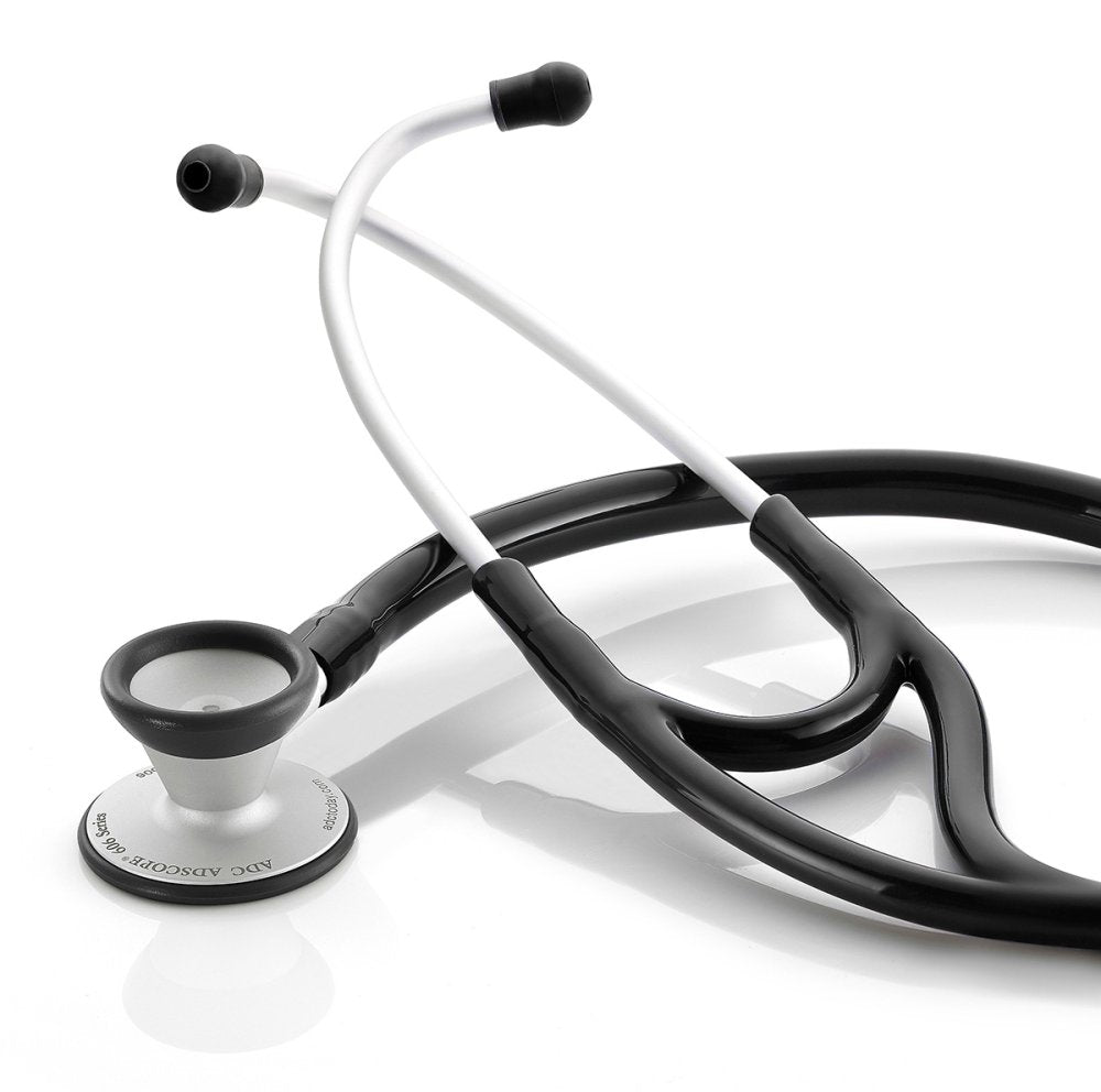 ADSCOPE Lightweight Cardiology Stethoscope, Black