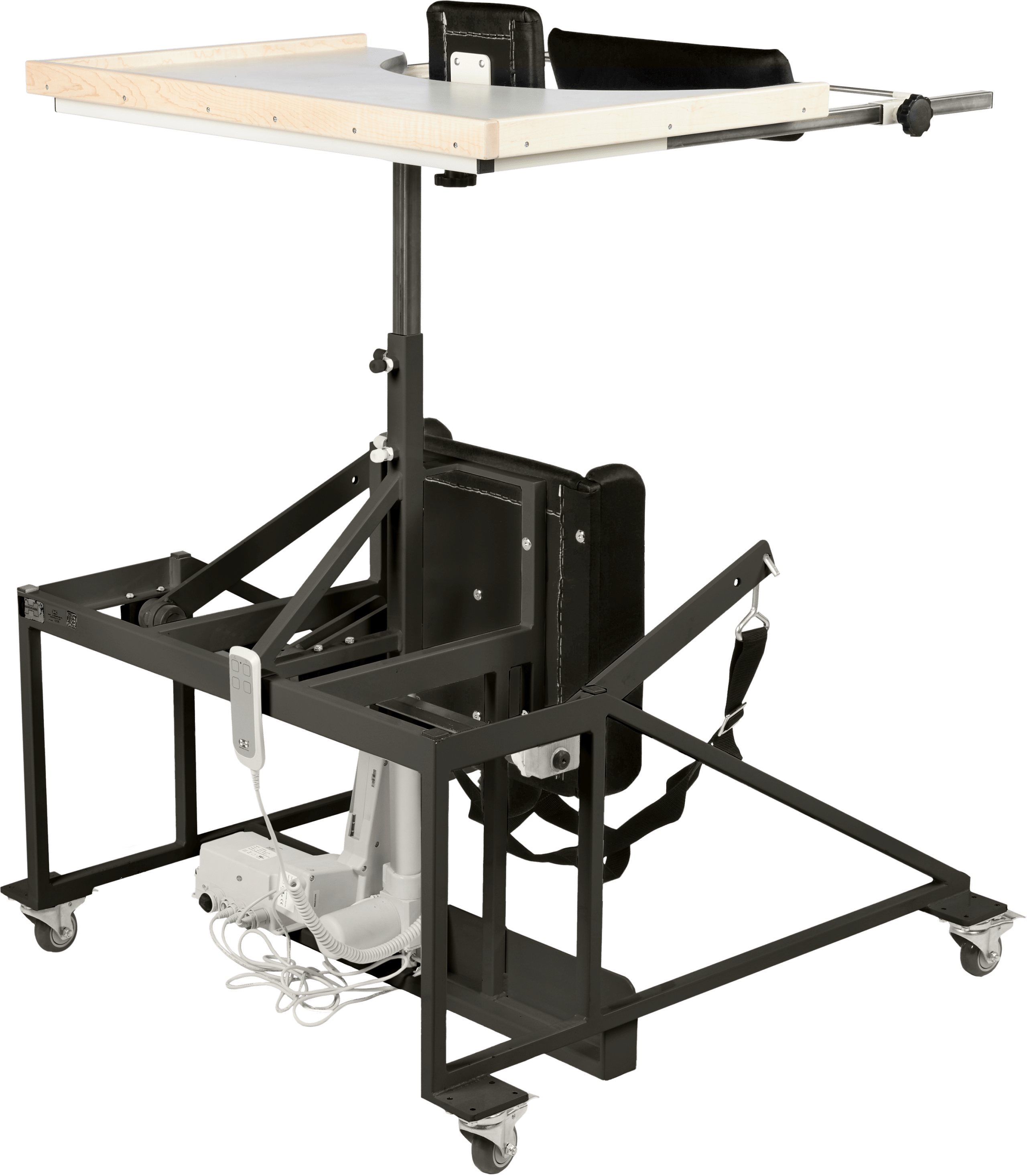 Hausmann Electric Hi-Lo Stand-In Table with Bariatric Electric Patient Lift