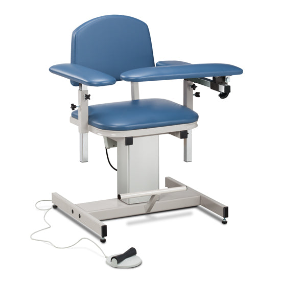 Clinton 6341 Power Series, Blood Drawing Chair with Padded Arms | QuinceMedical.com