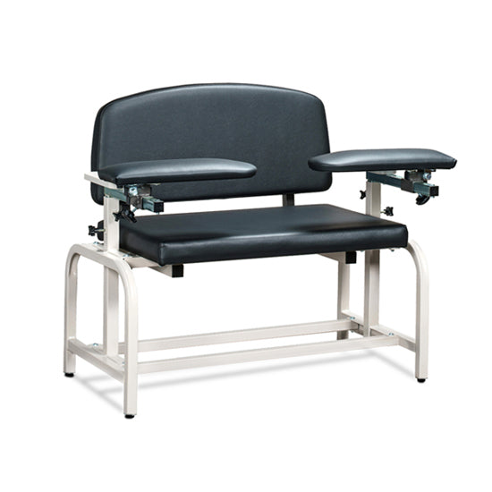 Clinton 66000 Lab X Series, Extra-Wide, Blood Drawing Chair with Padded Arms | QuinceMedical.com