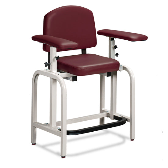 Clinton 66011-S Lab X Series, Extra-Tall, Blood Drawing Chair with Straight Padded Arms | QuinceMedical.com