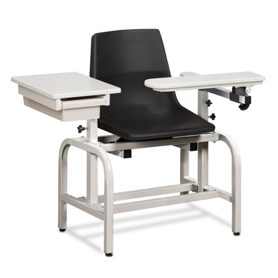 Clinton 66029-P Standard Lab Series, Blood Chair with ClintonClean™ Flip Arm and Drawer | QuinceMedical.com