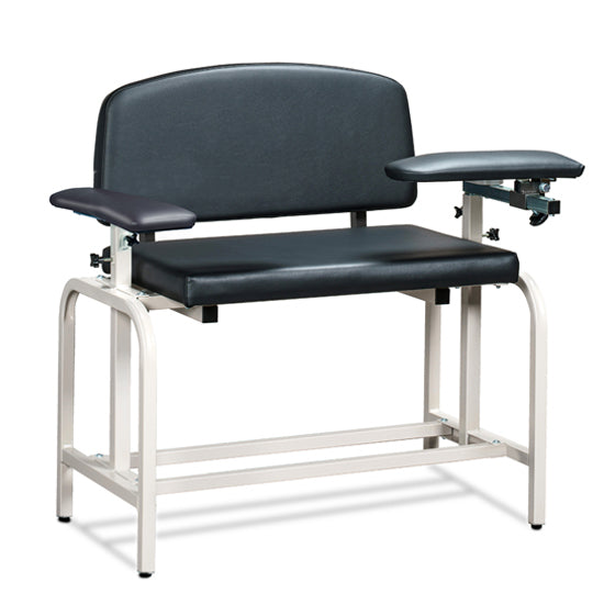 Clinton 66099-S Lab X Series, Extra-Wide and Extra-Tall, Blood Drawing Chair/One Padded Flip Arm | QuinceMedical.com