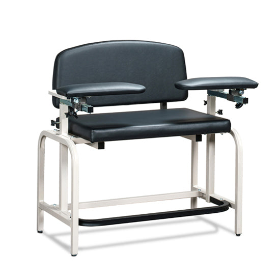 Clinton 66099B Lab X Series, Heavy-Duty, Extra-Tall, Blood Drawing Chair with Padded Arms | QuinceMedical.com