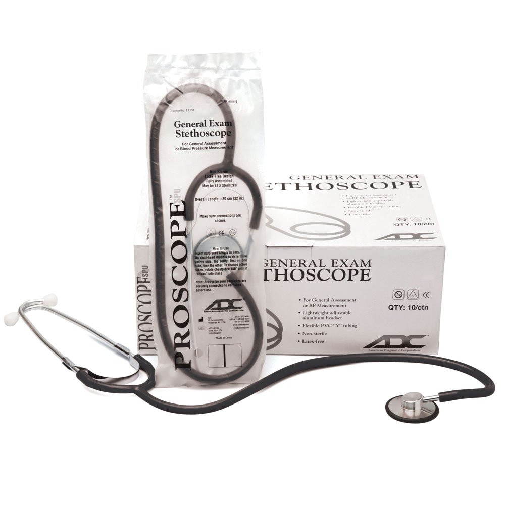 Nursescope, Latex Free, Economy, Black