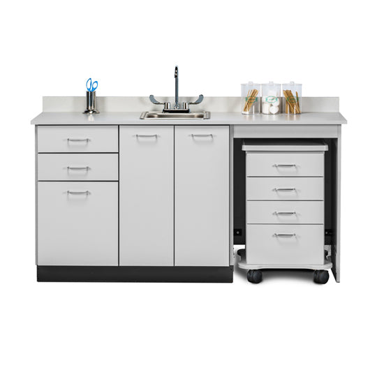 Clinton 48066MR 66" Cart-Mate Cabinet/Cart Right | QuinceMedical.com