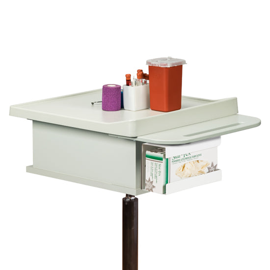 Clinton 67100 One-Bin Phlebotomy Cart | QuinceMedical.com