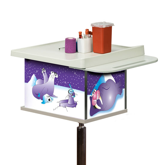 Clinton 67231 Cool Pals, 2-Bin, Phlebotomy Cart | QuinceMedical.com