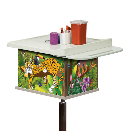 Clinton 67232 Rainforest Follies, 2-Bin, Phlebotomy Cart | QuinceMedical.com