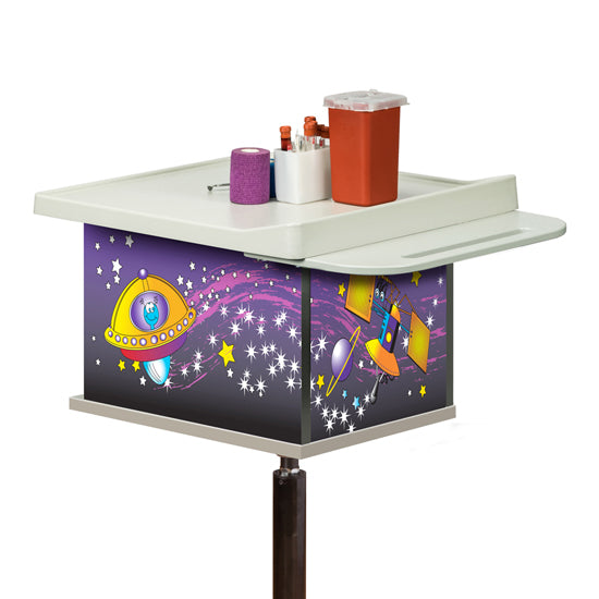 Clinton 67235 Space Place, 2-Bin, Phlebotomy Cart | QuinceMedical.com