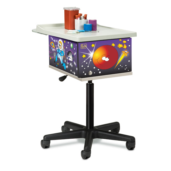 Clinton 67235 Space Place, 2-Bin, Phlebotomy Cart | QuinceMedical.com