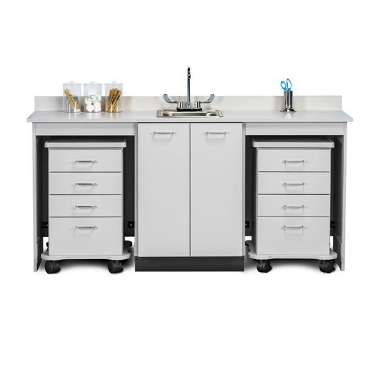 Clinton 48072D 72" Dual, Cart-Mate Cabinet | QuinceMedical.com
