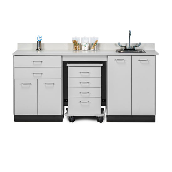 Clinton 48072SR 72" Cart-Mate, Split Cabinet | QuinceMedical.com