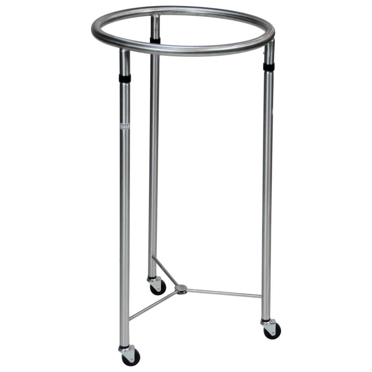 Blickman 7774SS Stainless Steel Round Linen Hamper, 18" Diameter, Uncovered | QuinceMedical.com