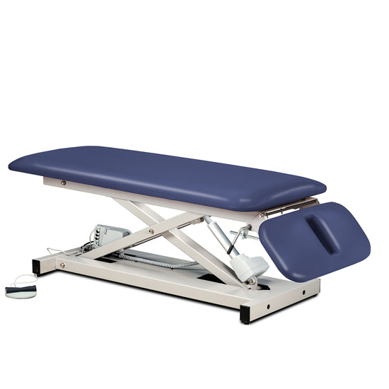 Clinton 80220 Power 500, Open Base, Space Saver, Power Table with Drop Section | QuinceMedical.com